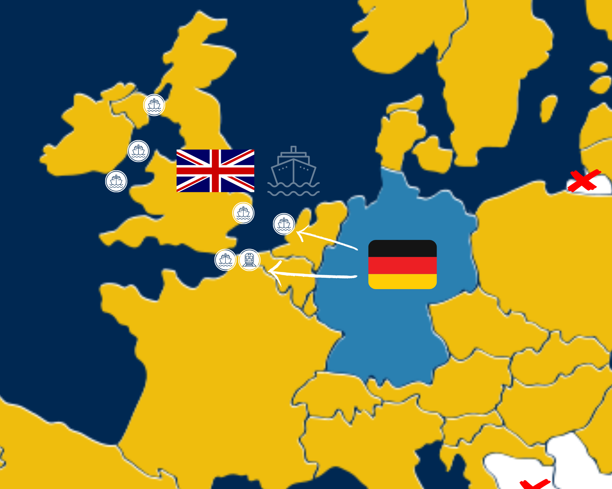 route-grossbritannien-carlundcarla-kleinbus Reiserouten nach Griechenland mit Mietwagen von CarlundCarla